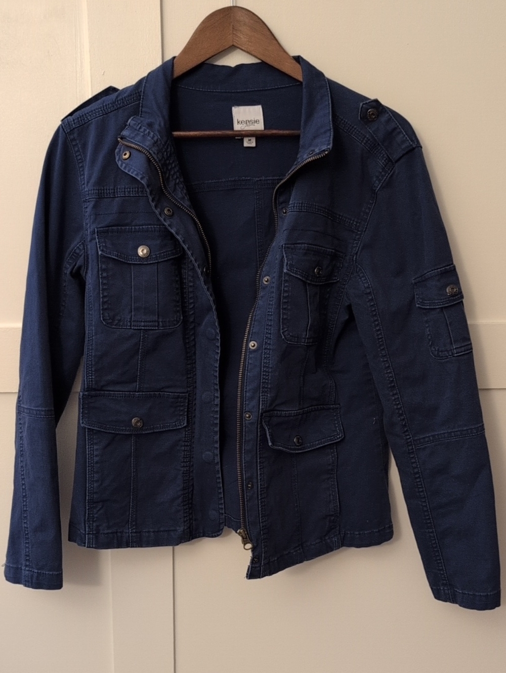 Kensie Navy Utility Field Jacket
